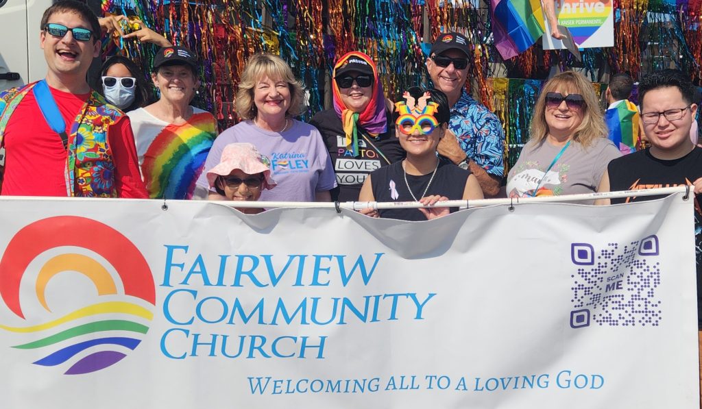 Picture of FCC holdering their parade banner.