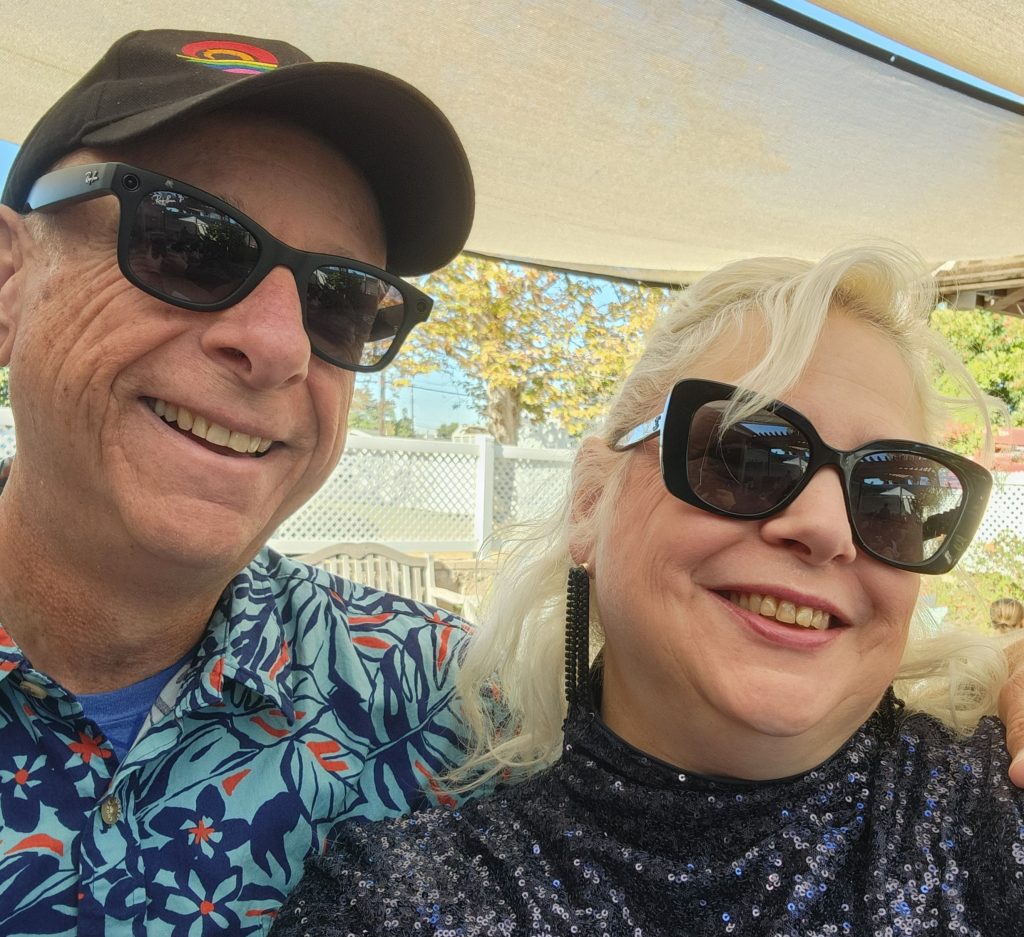 Chuck and Pastor Monica taking a patio selfie